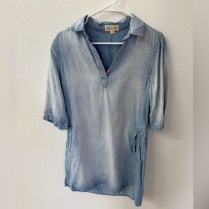 Cloth & Stone distressed denim mini dress